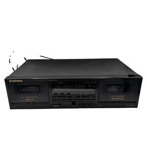 Pioneer CT-W302R Stereo Double Cassette Deck Dolby B-C NR HX Pro Vintage Black